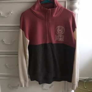 Victoria’s Secret PINK half-zip pullover sweater